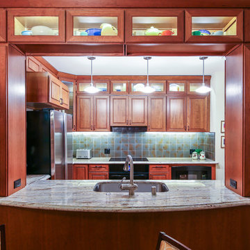 Pass Through Window, and Glass Door Cabinetry