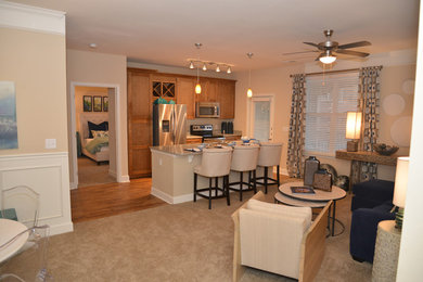 Transitional home design photo in Kansas City