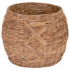X-Weave Round Wicker Floor Basket