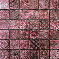 Maximo Glass Tile Etched D - Products