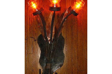 3 Flower Wall Sconce