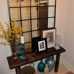 Reclaimed Barnboard Threshing Console Table - Side Tables And End Tables