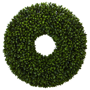 24" Boxwood Artificial Wreath
