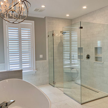 Detailed tile master bath