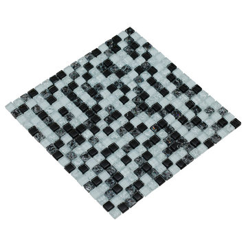 Mesh Pess/Crystal Mosaic, 12"x12" Sheets, Set of 10