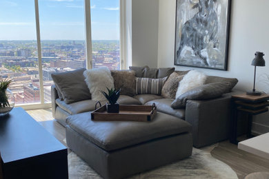Urban living room photo in Milwaukee