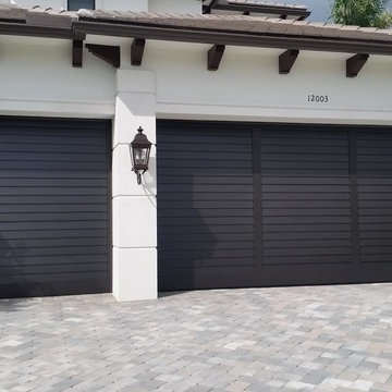 Eden Coast Custom Stained Garage Doors