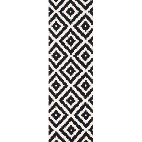 Nuloom Hand-Tufted Geometric Tuscan Rug, Beige 2'6"x10'Runner
