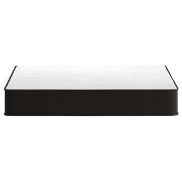 Capri Comfortable Sleep 8 Inch CertiPUR-US Certified Hybrid Mattress in a Box, Gray, Queen