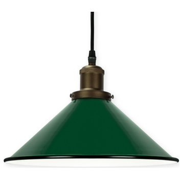 Warehouse Pendant, Canal Green/Champagne