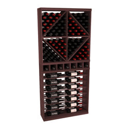 Wine Racks America - CellarVue Redwood Horizontal Wine Rack Combo, , Waln - Wine Racks
