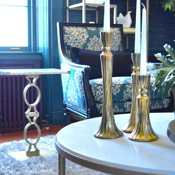 Tropical, Victorian, Gothic, Living Room- Waterford, VA