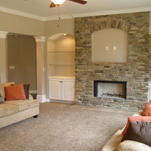family room built ins