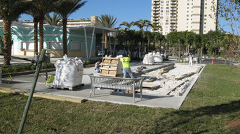 Bocce courts at Halandale Beach