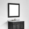 Naples 36" Rectangular Bathroom/Vanity Framed Wall Mirror, Espresso
