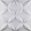 19 5/8"W x 19 5/8"H Wallflower EnduraWall Decorative 3D Wall Panel, White