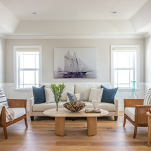 sitting area master bedroom - like sail print