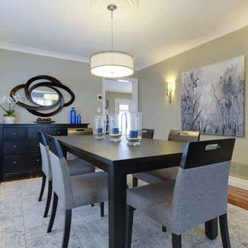 Transitional Dining Room and Home Office ~ Design Savvy