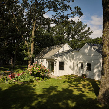 Single-Car Garage becomes Sunroom, Bathroom, Mudroom and Double Garage