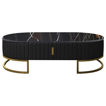 Monaco Black And Gold Coffee Table