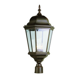 Trans Globe Lighting - Trans Globe Lighting Colonial Verde Green Three-Light Outdoor Post Light - Post Lights
