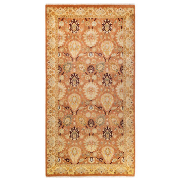 Eclectic, One-of-a-Kind Hand-Knotted Area Rug Brown, 5'2"x9'8"