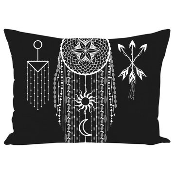 Bohemian Hanging Dreamcatcher Throw Pillow, 20x20, Cover Only