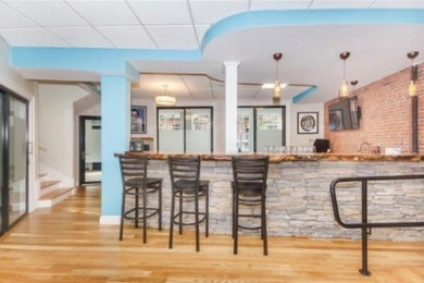 Trendy home office photo in Boston