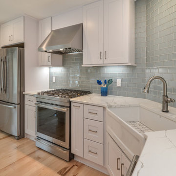White Shaker Kitchen Design Williamsburg, VA