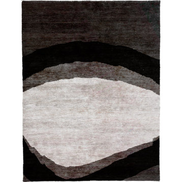 Gadwal Wool Hand Knotted Tibetan Rug, 8' Square