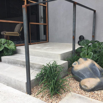 Charcoal Grey Steps and Walkways