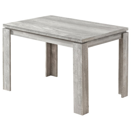 Dining Table, 48" Rectangular, Small, Kitchen, Dining Room, Laminate, Grey