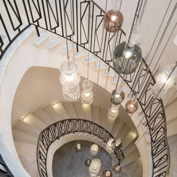 Grand Circular Staircase Balustrade