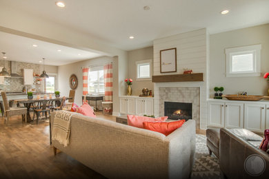 Family room - contemporary family room idea in Grand Rapids
