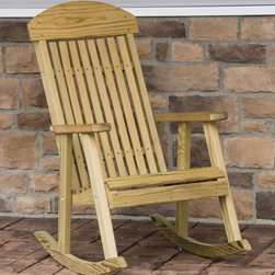 Classic Treated Porch Rocker - Patio Furniture And Outdoor Furniture