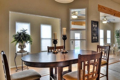 Example of a dining room design in Albuquerque