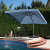 GDF Studio Atlantic Outdoor 9.8-foot Canopy Umbrella with Base-Lavender