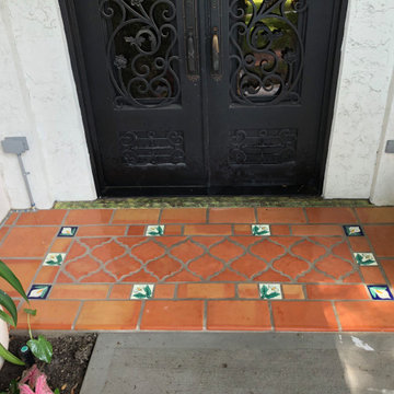 Out side front and back patios and small balcony