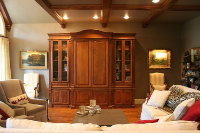 Example of a classic family room design in Other