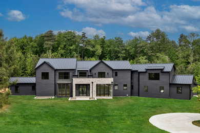 Example of a minimalist exterior home design in Raleigh
