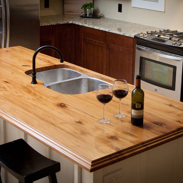 Wood Countertops with Sinks - It's WATERPROOF!