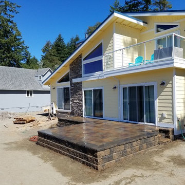 Paver Entry, Raised Back Patio