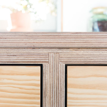 Douglas Fir Veneered Birch Plywood Kitchen