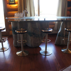 Custom concrete bar - Indoor Pub And Bistro Tables