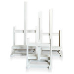 StyleCraft - Dann Foley Set of Three Tabletop Art Display Easels, Satin Ivory, Varying Sizes - Decorate your living room, entry way, or home office with this set of three display easels. These pieces are the perfect stands for a gorgeous collection of art or photography to display throughout your home. These pieces are crafted from wood and finished in a satin ivory.