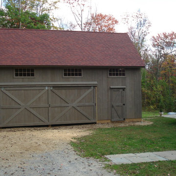 Saltbox Style Pole Barns