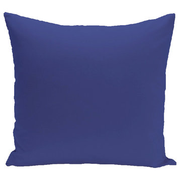 Solid Pillow, Blue Suede, 18"x18"