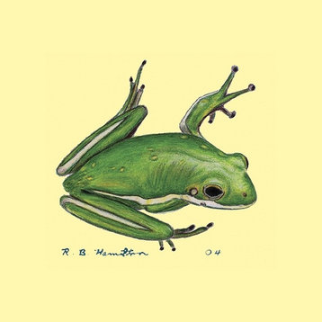 Betsy Drake Tree Frog Neoprene Coaster Set of 4