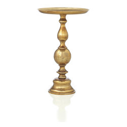 Doctor Zhivago 16477 24" Cast Aluminum Accent Table - Side Tables And End Tables