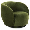 Poly and Bark Poole Swivel Lounge Chair, Distressed Green